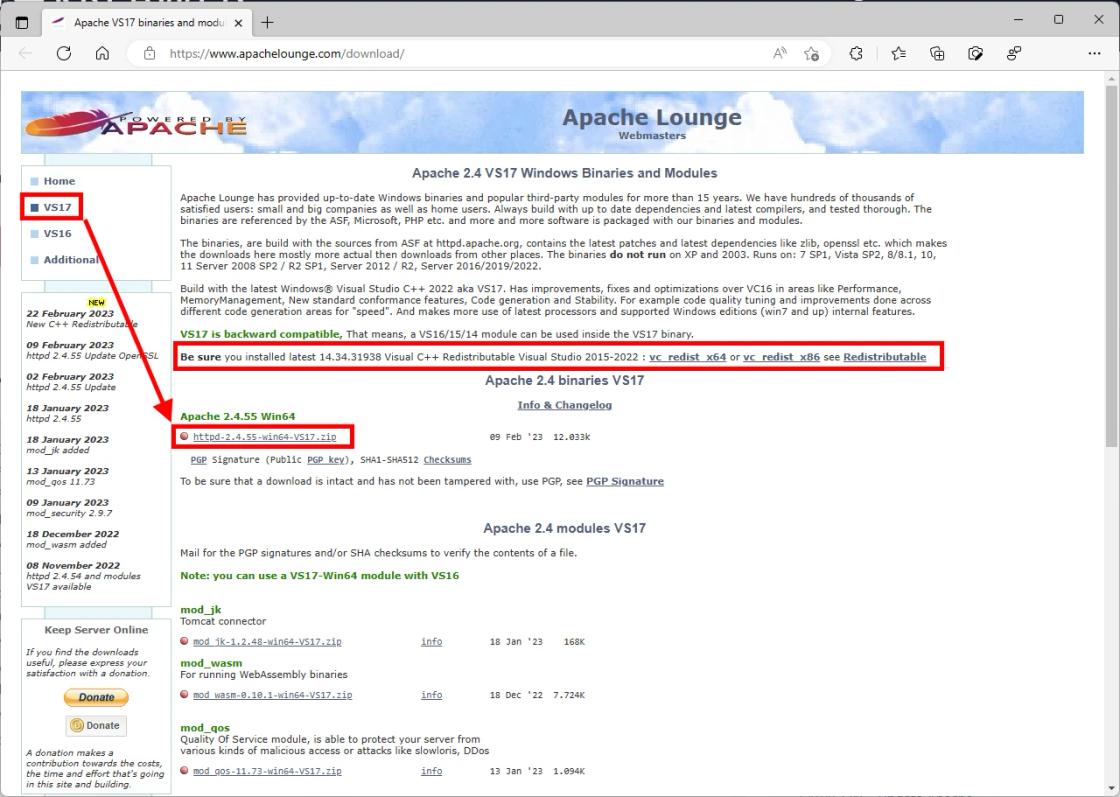 Download apache